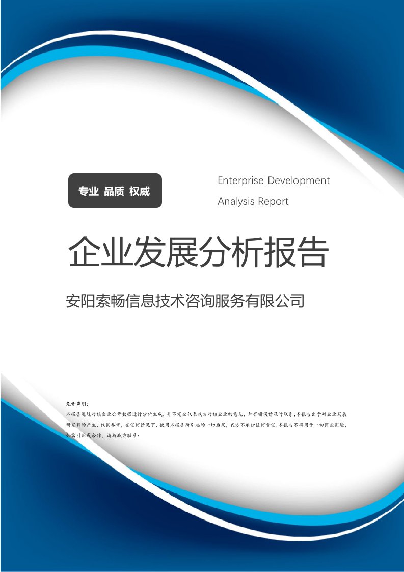 安陽索暢信息技術咨詢服務 發展現狀、核心優勢與未來展望分析報告